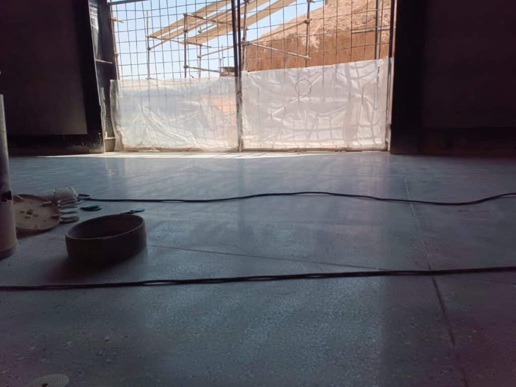 ساب زدن بتن با دستگاه کفسابی 